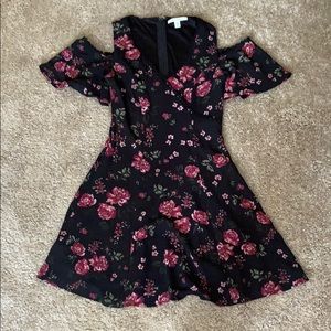 Off the shoulder, floral dress